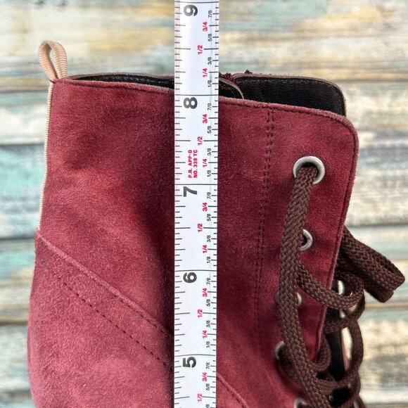 SJP Sarah Jessica Parker Womens 10 Booties Dress Formal Lace Up Open Toe Mauve - Picture 13 of 16